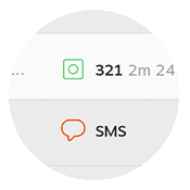 On Cue: SMS notifications.